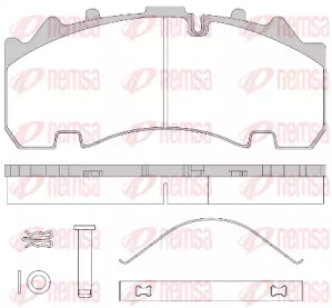 Комплект тормозных колодок REMSA JCA 1554.80