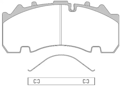 Комплект тормозных колодок REMSA JCA 1554.00