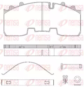 Комплект тормозных колодок REMSA JCA 1556.80