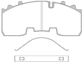 Комплект тормозных колодок REMSA JCA 1556.00