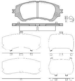 Комплект тормозных колодок REMSA 1558.00