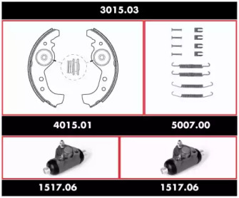 Комплект тормозов REMSA 3015.03