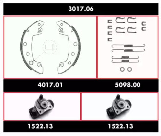 Комплект тормозов REMSA 3017.06