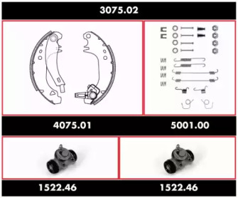 Комплект тормозов REMSA 3075.02