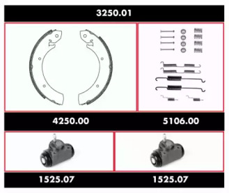 Комплект тормозов REMSA 3250.01