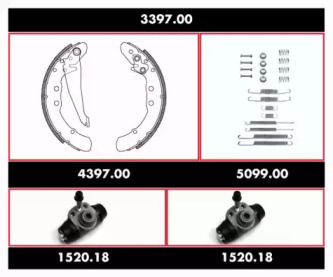 Комплект тормозов REMSA 3397.00