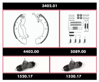 Комплект тормозов REMSA 3402.01