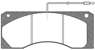 Комплект тормозных колодок REMSA JCA 585.40