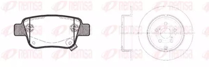 Комплект тормозов, дисковый тормозной механизм REMSA 81047.00