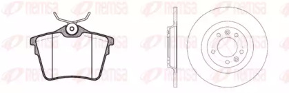 Комплект тормозов, дисковый тормозной механизм REMSA 81103.00