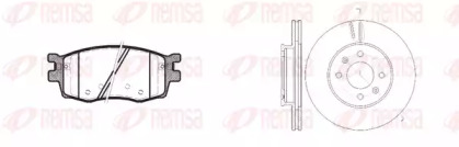 Комплект тормозов, дисковый тормозной механизм REMSA 81208.00