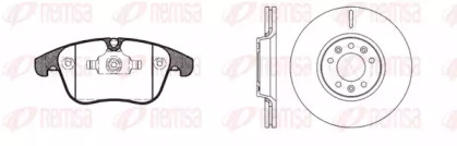 Комплект тормозов, дисковый тормозной механизм REMSA 81219.01