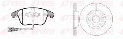 Комплект тормозов, дисковый тормозной механизм REMSA 81219.02