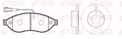 Комплект тормозов, дисковый тормозной механизм REMSA 81237.00