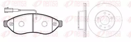 Комплект тормозов, дисковый тормозной механизм REMSA 81237.01