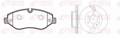 Комплект тормозов, дисковый тормозной механизм REMSA 81245.00