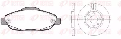 Комплект тормозов, дисковый тормозной механизм REMSA 81323.00