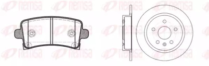 Комплект тормозов, дисковый тормозной механизм REMSA 81388.00