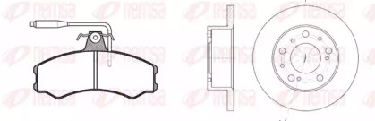 Комплект тормозов REMSA 8143.00