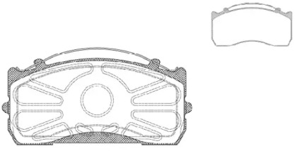 Комплект тормозных колодок REMSA JCA 815.00