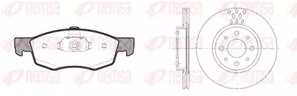 Комплект тормозов, дисковый тормозной механизм REMSA 8172.00