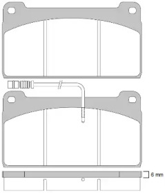 Комплект тормозных колодок REMSA JCA 823.41