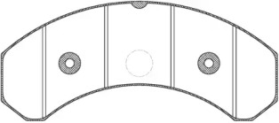 Комплект тормозных колодок, дисковый тормоз REMSA JCA 825.20