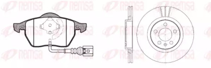 Комплект тормозов REMSA 8390.06