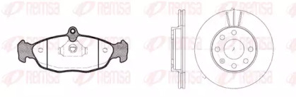 Комплект тормозов, дисковый тормозной механизм REMSA 8393.02