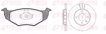 Комплект тормозов REMSA 8609.01