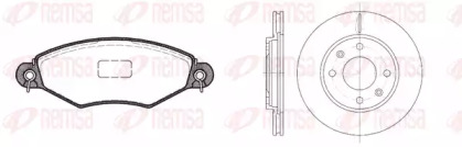 Комплект тормозов REMSA 8643.07