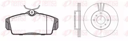 Комплект тормозов REMSA 8704.01
