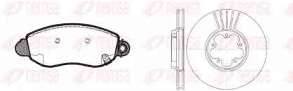 Комплект тормозов, дисковый тормозной механизм REMSA 8772.01