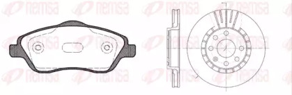 Комплект тормозов REMSA 8774.04