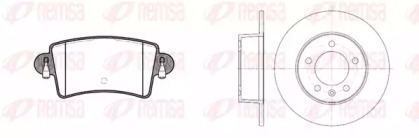 Комплект тормозов, дисковый тормозной механизм REMSA 8833.00