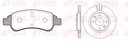 Комплект тормозов, дисковый тормозной механизм REMSA 8840.02