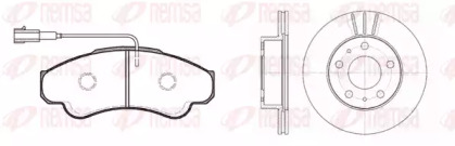 Комплект тормозов, дисковый тормозной механизм REMSA 8959.00