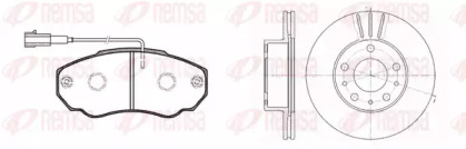 Комплект тормозов, дисковый тормозной механизм REMSA 8960.00