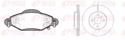 Комплект тормозов, дисковый тормозной механизм REMSA 8978.00