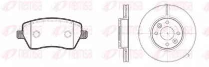 Комплект тормозов, дисковый тормозной механизм REMSA 8987.00