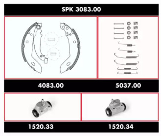 Комплект тормозов REMSA SPK 3083.00