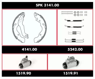 Комплект тормозов, барабанный тормозной механизм REMSA SPK 3141.00