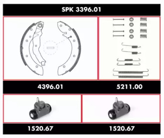 Комплект тормозов REMSA SPK 3396.01