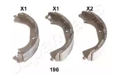 Комлект тормозных накладок JAPANPARTS GF-196AF