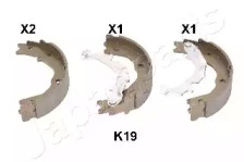 Комлект тормозных накладок JAPANPARTS GF-K19AF