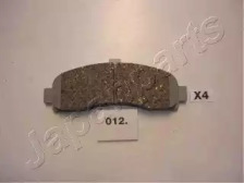 Комплект тормозных колодок JAPANPARTS PA-012AF