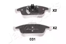 Комплект тормозных колодок JAPANPARTS PA-031AF