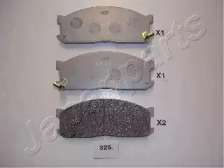 Комплект тормозных колодок JAPANPARTS PA-325AF