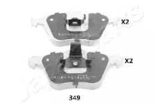 Комплект тормозных колодок JAPANPARTS PA-349AF