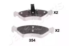 Комплект тормозных колодок JAPANPARTS PA-354AF